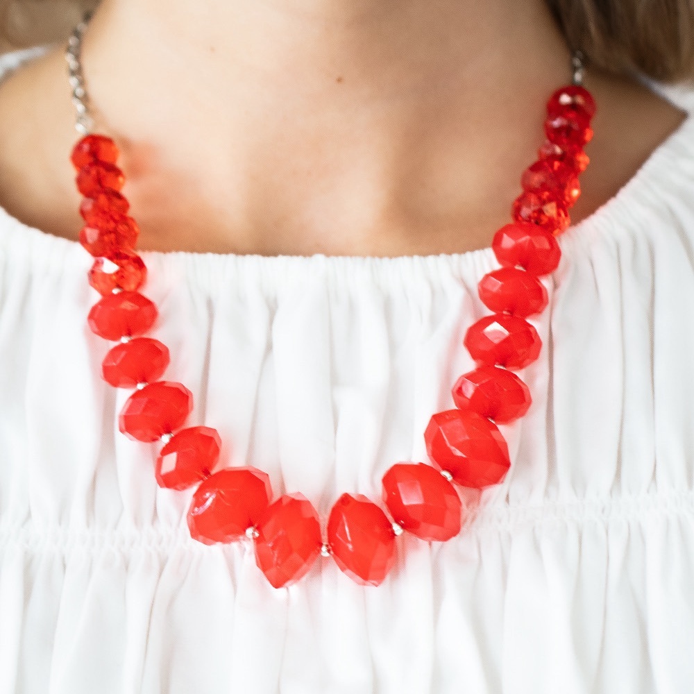 Paparazzi red necklace & bracelet set